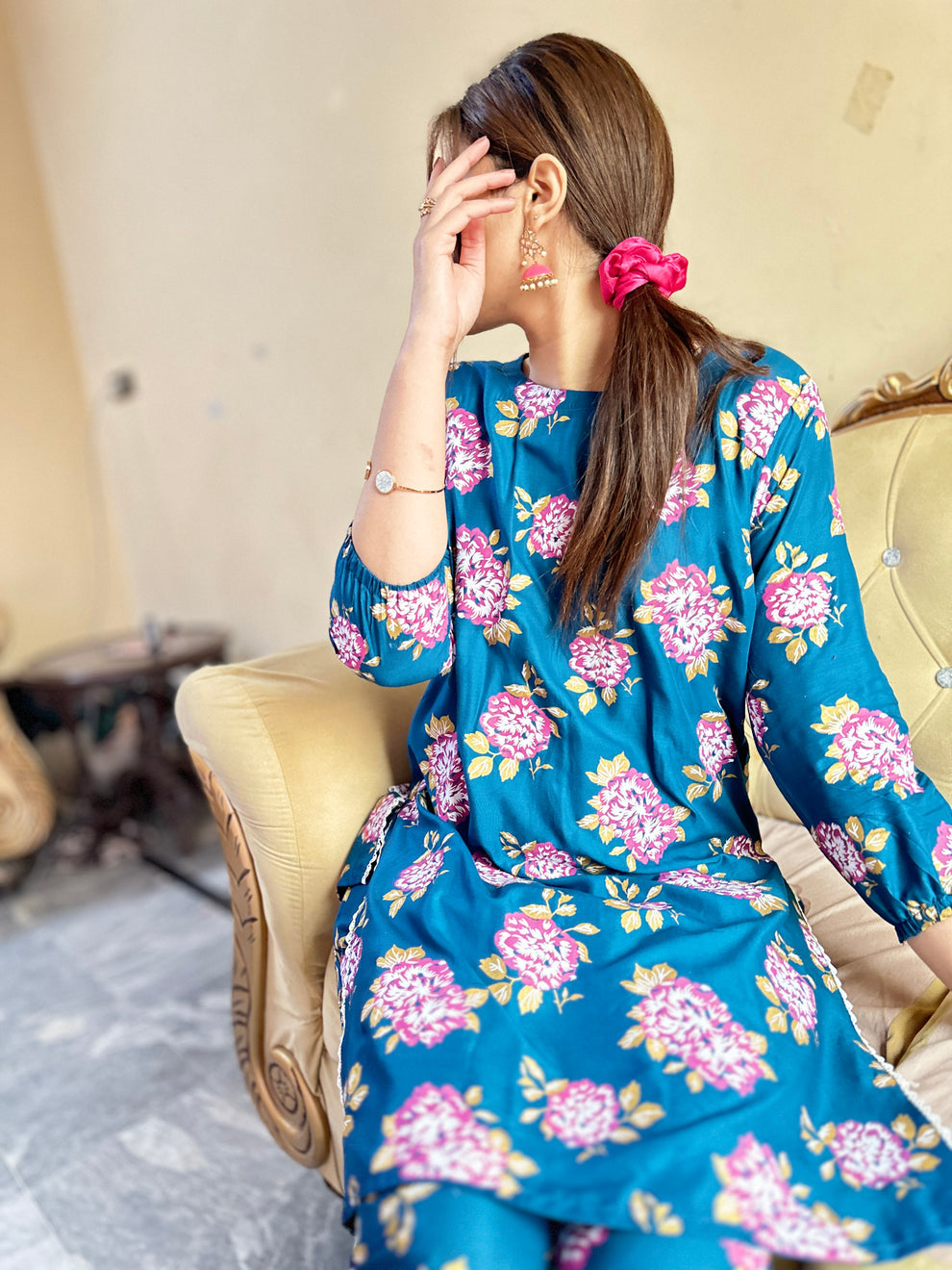 Gulaab Flower Print 2pcs